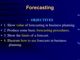 Forecasting