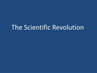 The Scientific Revolution