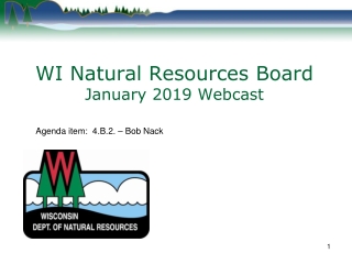 WI Natural Resources Board January 2019 Webcast