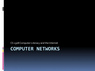 Computer Networks