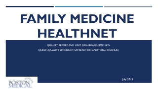 Family Medicine  HealthNet  Inpatient Service