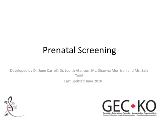 Prenatal Screening