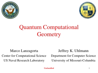 Quantum Computational Geometry