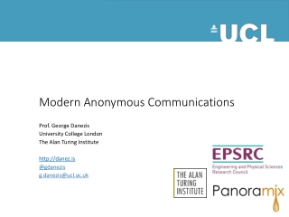 Modern Anonymous Communications