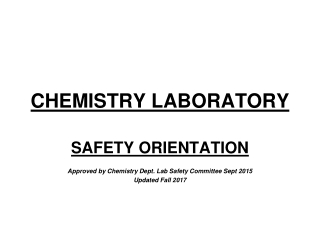 CHEMISTRY LABORATORY