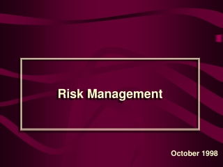 Risk Management