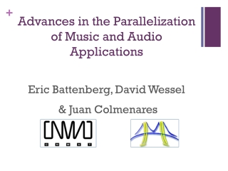 Advances in the Parallelization  of Music and Audio Applications