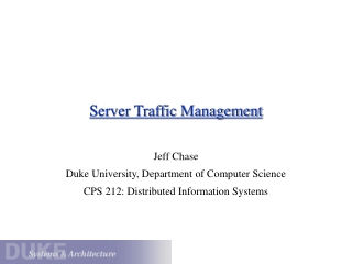 Server Traffic Management