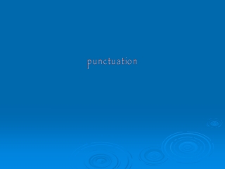 punctuation