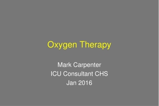 Oxygen Therapy