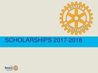 SCHOLARSHIPS  2017-2018