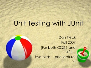 Unit Testing with JUnit