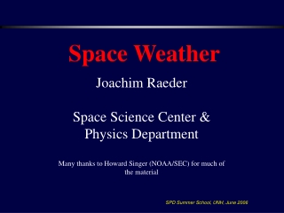 Space Weather