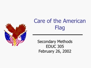 Care of the American Flag