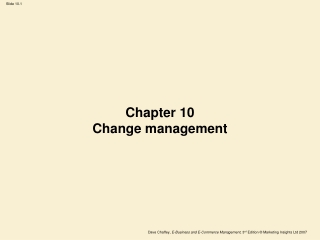 Chapter 10 Change management