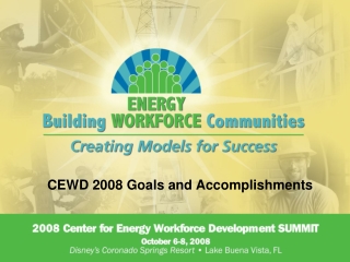 CEWD 2008 Goals and Accomplishments