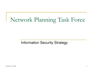 Network Planning Task Force