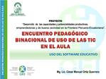 PROYECTO Desarrollo de las capacidades y potencialidades productivas, emprendedoras y de buena vecindad en la Fronte