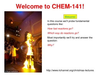 Welcome to CHEM-141!