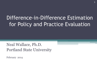 Difference-in-Difference Estimation for Policy and Practice Evaluation