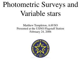 Photometric Surveys and Variable stars