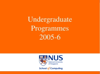 Undergraduate Programmes 2005-6