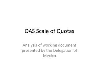 OAS Scale of Quotas