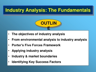 Industry Analysis: The Fundamentals