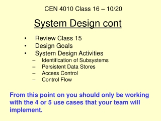 System Design cont