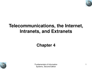 Telecommunications, the Internet, Intranets, and Extranets