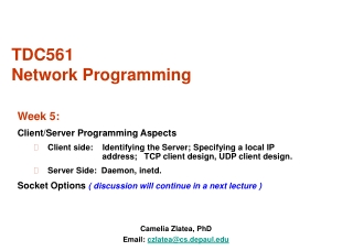 TDC561  Network Programming