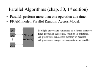 Parallel Algorithms (chap. 30, 1 st  edition)