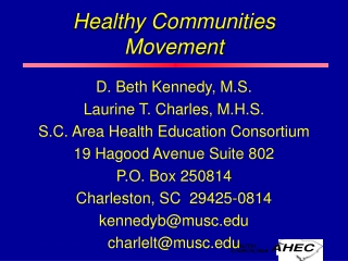 Healthy Communities Movement