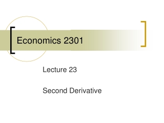 Economics 2301