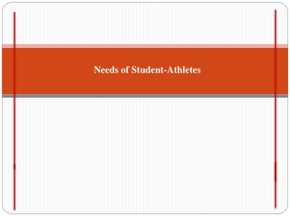 Needs of Student-Athletes