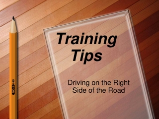 Training Tips