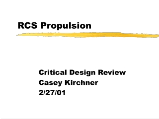 RCS Propulsion