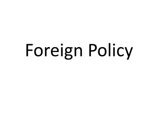 Foreign Policy