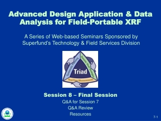 Advanced Design Application &amp; Data Analysis for Field-Portable XRF