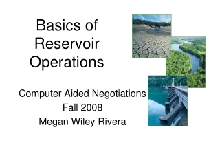 Basics of Reservoir Operations