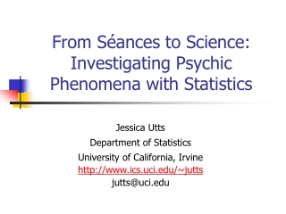 From Séances to Science: Investigating Psychic Phenomena with Statistics