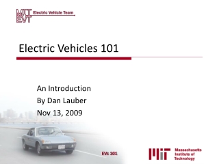 Electric Vehicles 101