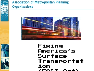 Association of Metropolitan Planning Organizations