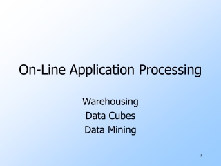 On-Line Application Processing