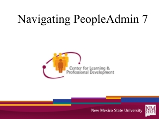 Navigating PeopleAdmin 7