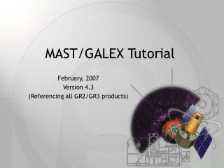 MAST/GALEX Tutorial