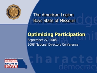 The American Legion Boys State of Missouri