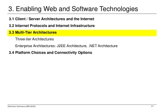 3. Enabling Web and Software Technologies