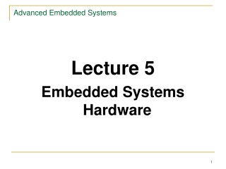 Advanced Embedded Systems