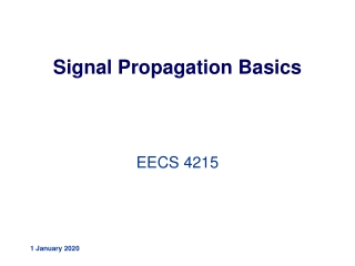 Signal Propagation Basics
